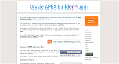 Desktop Screenshot of builderplugin.oracleapex.info