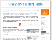 Tablet Screenshot of builderplugin.oracleapex.info