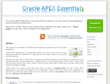 Tablet Screenshot of essentials.oracleapex.info